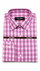 Men’s Pink Check Formal Shirt