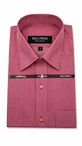 Men’s Maroon Stripe Formal Shirt