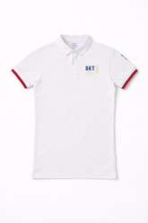 Mens white polo shirt