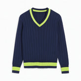 Mens blue and neon sweater