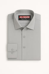 Men light gray formal shirt