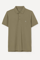 Men’s olive green Oversized polo Tee
