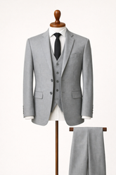 Men's light gray 3 piece