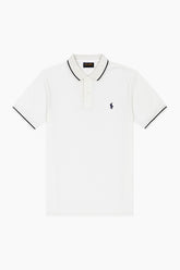 Men’s white Polo Embroided Polo Tee