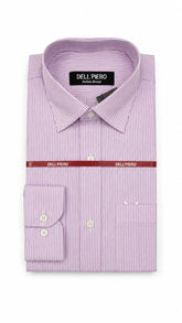 Men’s Light Purple & White Stripe Formal Shirt