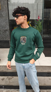 mens imported green marryland sweater