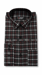 Men’s Black Red Check Formal Shirt