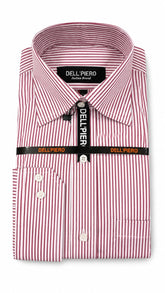 Men’s Maroon Stripe Lining Formal Shirt