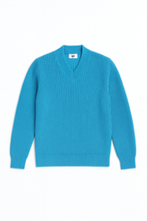 Sky blue lining V-Neck sweater