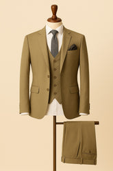 Men Almond brown 3 Piece