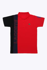 Men’s Red and black pannel Polo Tee