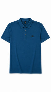 Men’s Royal Blue Solid Valentino Polo Shirt