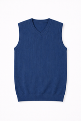 Mens blue sleeveless sweater (Last Chance)