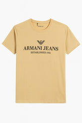 Men’s Peanut brown Armani Tee