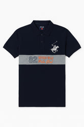 Men’s Black embroided Polo Tee
