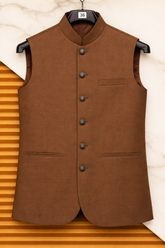 Men’s Dark Brown Sutting Waistcoat