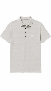 Men’s Light Grey Balmain Paris Logo Polo Shirt