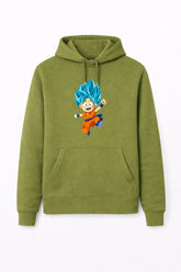Men’s Super Saiyan Blue Fleece Hood