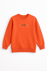 Men's embroidered orange sweatshirt (Last Chance)