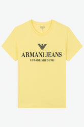 Men’s yellow Armani Tee