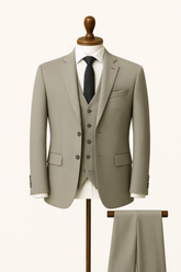 Men's light gray 3 piece