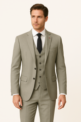 Men's light gray 3 piece