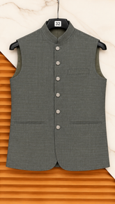 Men’s Light Brown Checkered Sutting Waistcoat