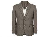 Men's Grey-Brown Imported Wool Casual Coat