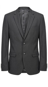 Men's Dark Grey Imported Wool Casual Coat