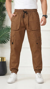 Mens Brown Cargo Trouser
