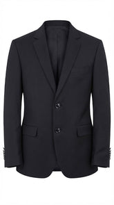 Men's Jet Black Imported Sutting Casual Coat