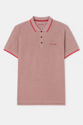 Men’s tea pink double shade polo Tee