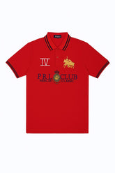 Men’s Red Polo Club Polo Tee