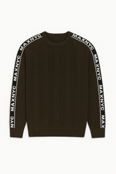 Men wool sweater gray