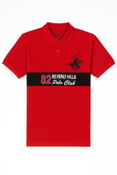 Men’s Red embroided Polo Tee