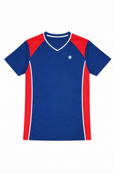 Boys navy and red sport shirt