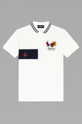 Men’s white Polo Embroided Polo Tee
