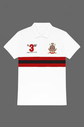 Men’s white Embroided Polo Tee