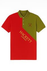 Men’s red and Olive green Polo Tee