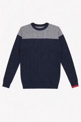 Mens blue trendy wool sweater (Last Chance)