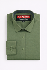 Mens olive green formal shirt