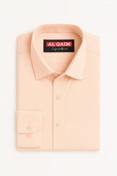 MENS LIGHT ORANGE DRESS SHIRT