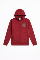 Mens maroon pocket style hoodie (Last Chance)