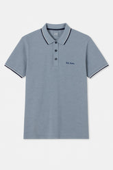 Men’s gray double shade polo Tee