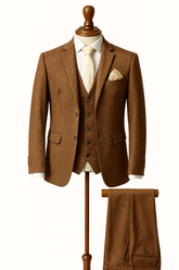 Men's peanut brown 3 piece