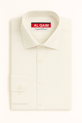 Men off white formal shirt