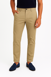Men’s Camel Brown Cotton Pant
