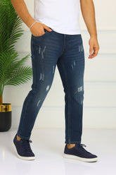 Men’s dark blue rough style denim pant