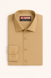 Men's sand brown formal shirt