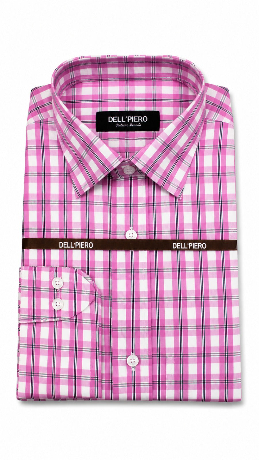 Men’s Pink Check Formal Shirt